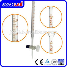 JOAN Laboratorio Bureta de Ácido de Vidrio con Grifo de Cristal